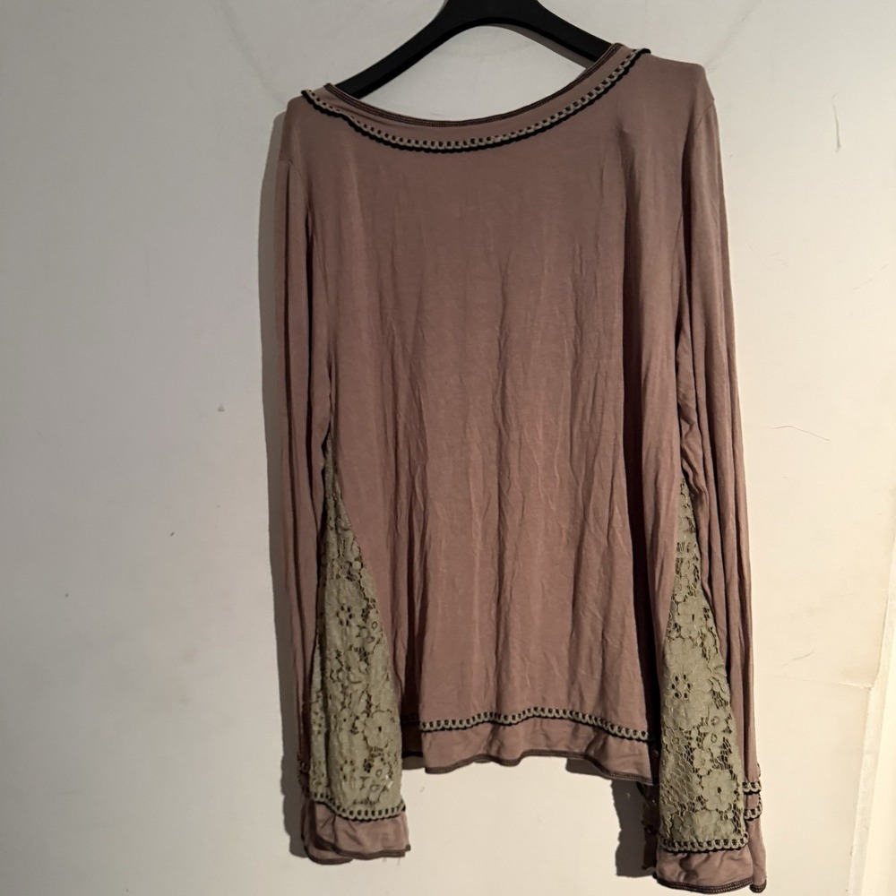 Pol Medium Tunic Boho Romantic Goblincore Asymmetrical Lace Festival - Picture 6 of 6